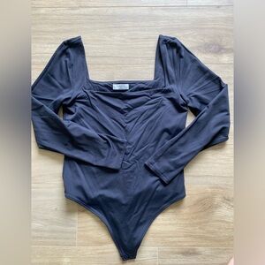 Flash sale ✨ Babaton black Squareneck body suit, size XL